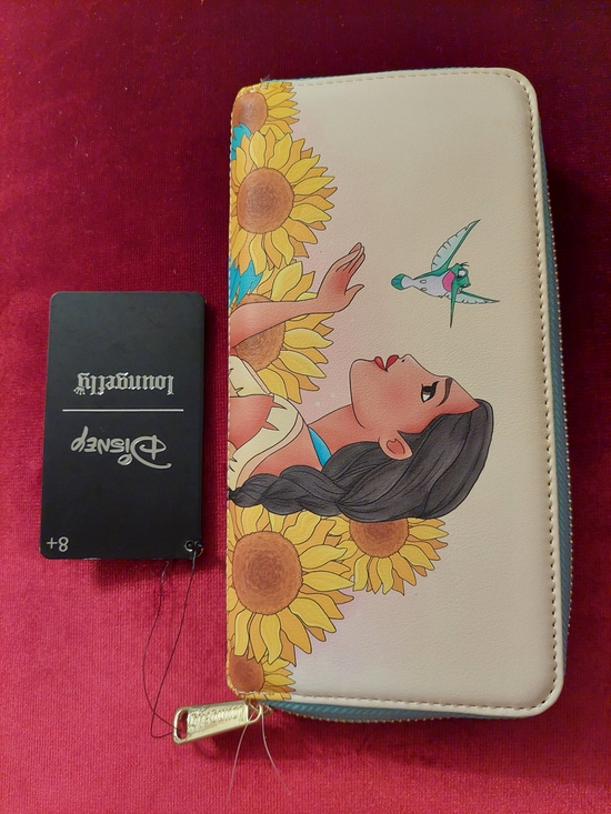 Loungefly Handbags - Loungefly Disney Pocahontas Sunflower Zip Wallet - Cream